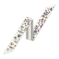 DIOR Mulberry Silk Scarves Women's Gray