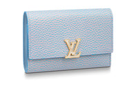 LOUIS VUITTON Capucines Wallet Compact Lilas Purple