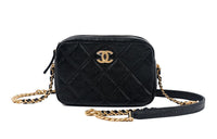 CHANEL Cow Leather Camera Bag, Shoulder Bag, Crossbody Bag Women's Black