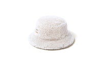 MIU MIU Leather Wool Bucket Hats Women's White