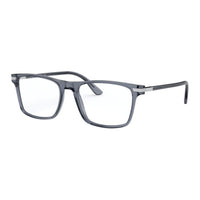 PRADA Plastic Metal Square Eyeglass Frames Men's Gray
