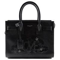 SAINT LAURENT SAC DE JOUR Cow Leather Trunk Bag One Shoulder Handbag Regular Women's Black
