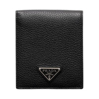 PRADA Leather Wallet Men's Black