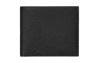 HERMES MC2 Epsom Calfskin Card Holder Wallet Unisex Black/Indigo