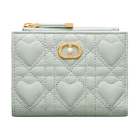 DIOR Jolie Lambskin Wallet Women's Light Green