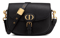 DIOR Cow Leather Shoulder Bag, Crossbody Bag Medium Size Women's Black