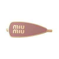 MIU MIU Engraved-logo Enamel Hair Clip