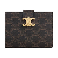 CELINE VictoireTriomphe Canvas Wallet Women's Brown