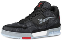 LOUIS VUITTON Trainer Stylish Skateboarding Shoes Men's Black