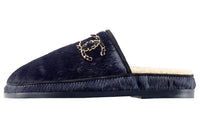 CHANEL Casual Single Shoes Women's Marine Blue