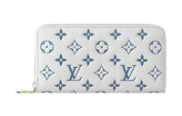 LOUIS VUITTON Zippy Lambskin Wallet Women's White