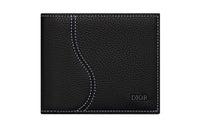 DIOR Grained Calfskin Wallet Men's Black