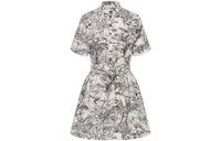 DIOR SS23 Short-Sleeved Dresses Women's Gray White