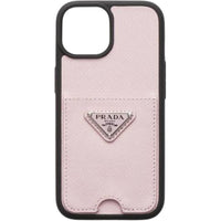 PRADA Leather Material Refined Phone Cases Compatibility With IPhone 15 Girlish