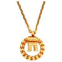 CELINE Gold-Plated Necklaces Women's Gold