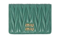 MIU MIU Leather Wallet Regular Women's Sage Green