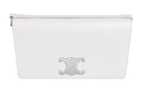 CELINE Shiny Cow Leather Envelope Bag, Portable Crossbody Bag, Shoulder Bag Women's White