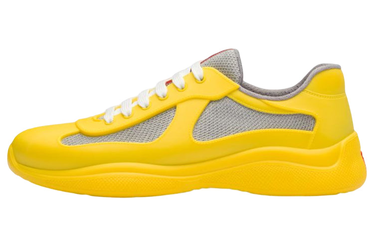 PRADA America's Cup Low Top Casual Shoes Unisex Yellow