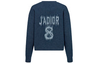 DIOR SS21 Loose Fit Sweater Women's Dark Blue