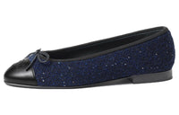 CHANEL Casual Single Shoes Women's Marine Blue