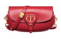 DIOR Bobby Cow Leather Shoulder Bag Crossbody Bag Women's Crimson