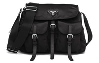 PRADA Nylon/Fabric Shoulder Bag Women's Black
