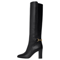 CELINE Claude Knee high Boots Women's Black