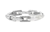 LOUIS VUITTON Stainless Steel Resin Enamel Bracelets Men's Silver