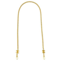 CHANEL Gold-plated Faux Pearls Necklaces Women's Gold