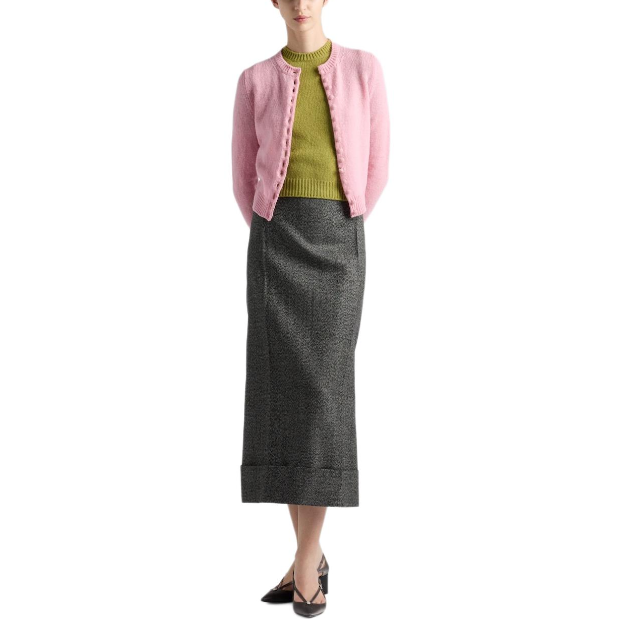 PRADA A line Maxi Skirt