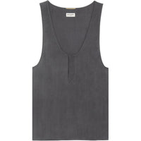 SAINT LAURENT Henley U Neck Top