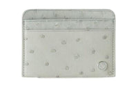Loro Piana Ostrich Leather Card Holder Women's Light Green