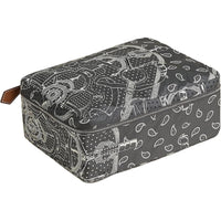 HERMES Travelsilk Silk Storage Bag Women's Black