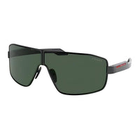 PRADA Metal Alloys Irregular Shape Sunglasses Men's Black