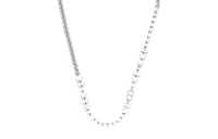 DIOR Brass Faux Crystal Necklaces Men's Silver