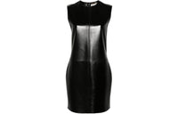 SAINT LAURENT Sleeveless Leather Minidress