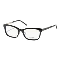 SAINT LAURENT Plastic Square Eyeglass Frames Men's Black