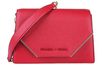 PRADA Cow Leather Clutches Crossbody Bag Shoulder Bag Women's Red