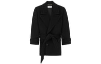 SAINT LAURENT Coats Women's Black