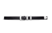 CELINE Leather Belts Women's Black