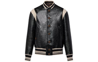 LOUIS VUITTON Graphic Leather Varsity Jacket