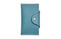 HERMES Evercolor Leather Card Holder Women's D2 NEW BLEU JEAN New Denim Blue