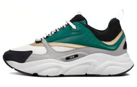 DIOR B22 White Green Calfskin