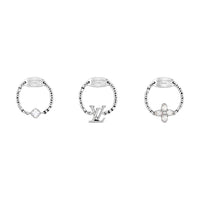 LOUIS VUITTON M1604L Lady Lv Ring Set