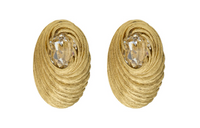 SAINT LAURENT Crystal Cocoon Earrings