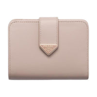 PRADA Leather Wallet Women's Water Lily Pink