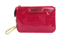 LOUIS VUITTON Patent Leather Wallets Card Holders Regular Women's Indian Rose Pink
