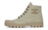CELINE Ankle Boots Women's Light Green