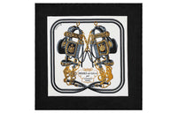 HERMES Silk Scarves Women's Black