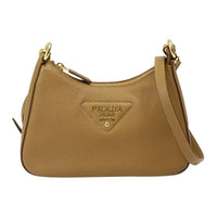 PRADA Leather Crossbody Bag, Shoulder Bag Women's Brown